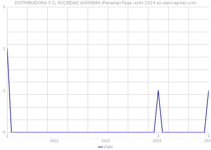 DISTRIBUIDORA 3 G, SOCIEDAD ANONIMA (Panama) Page visits 2024 