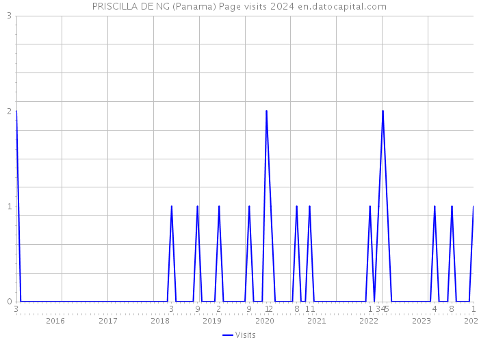 PRISCILLA DE NG (Panama) Page visits 2024 