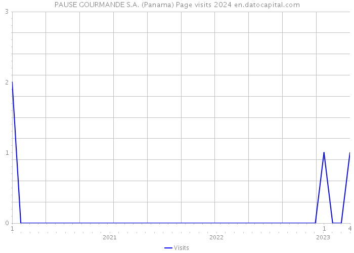 PAUSE GOURMANDE S.A. (Panama) Page visits 2024 