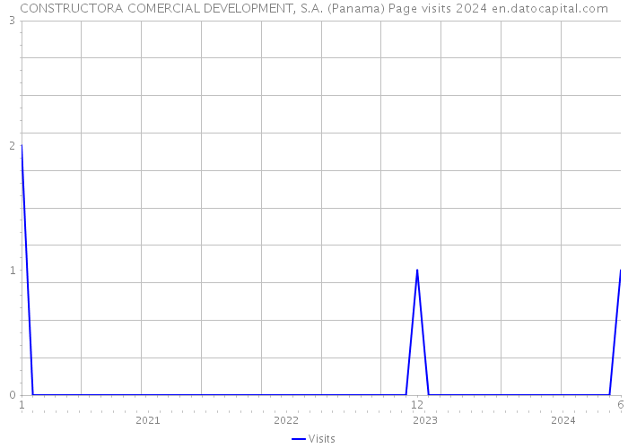 CONSTRUCTORA COMERCIAL DEVELOPMENT, S.A. (Panama) Page visits 2024 
