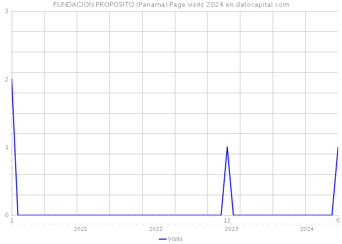 FUNDACION PROPOSITO (Panama) Page visits 2024 
