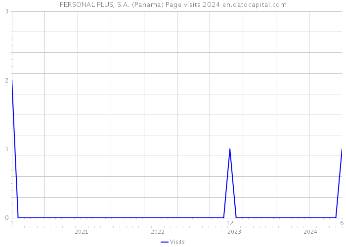 PERSONAL PLUS, S.A. (Panama) Page visits 2024 
