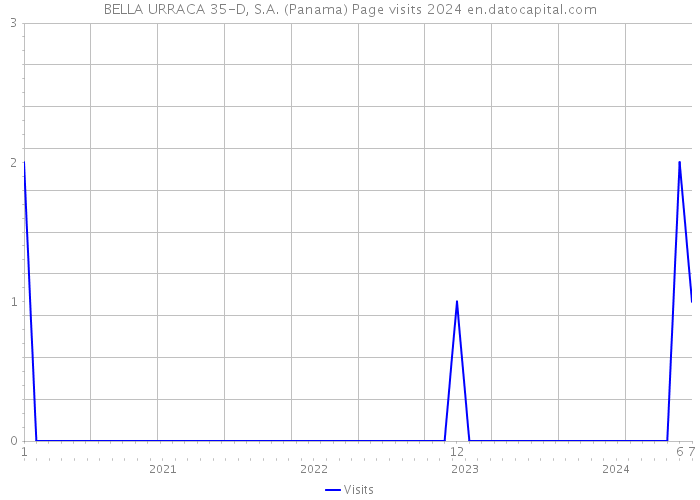 BELLA URRACA 35-D, S.A. (Panama) Page visits 2024 