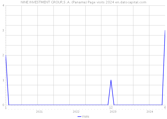 NINE INVESTMENT GROUP,S .A. (Panama) Page visits 2024 