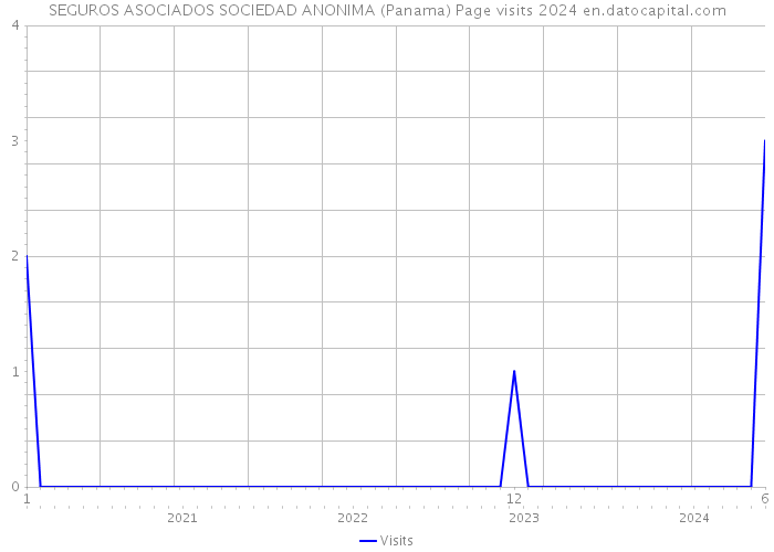 SEGUROS ASOCIADOS SOCIEDAD ANONIMA (Panama) Page visits 2024 
