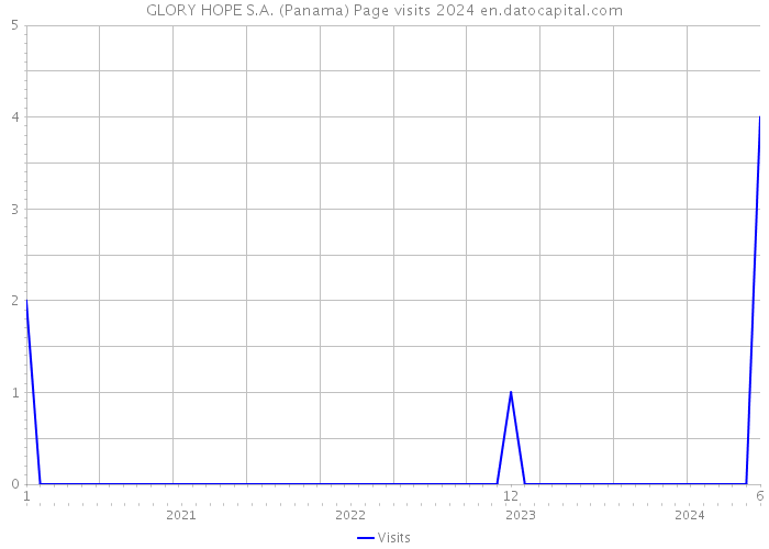 GLORY HOPE S.A. (Panama) Page visits 2024 
