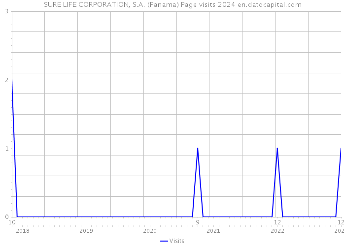 SURE LIFE CORPORATION, S.A. (Panama) Page visits 2024 