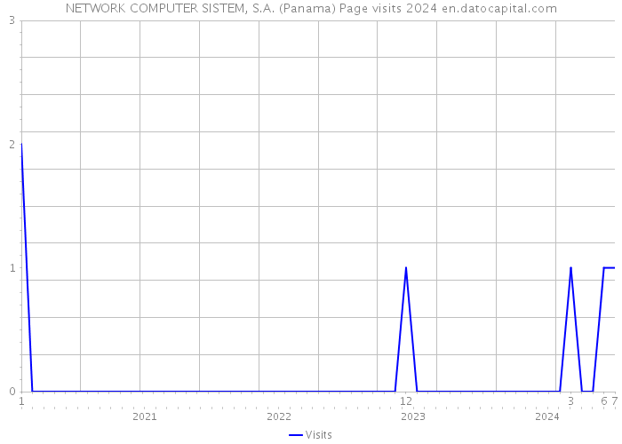NETWORK COMPUTER SISTEM, S.A. (Panama) Page visits 2024 