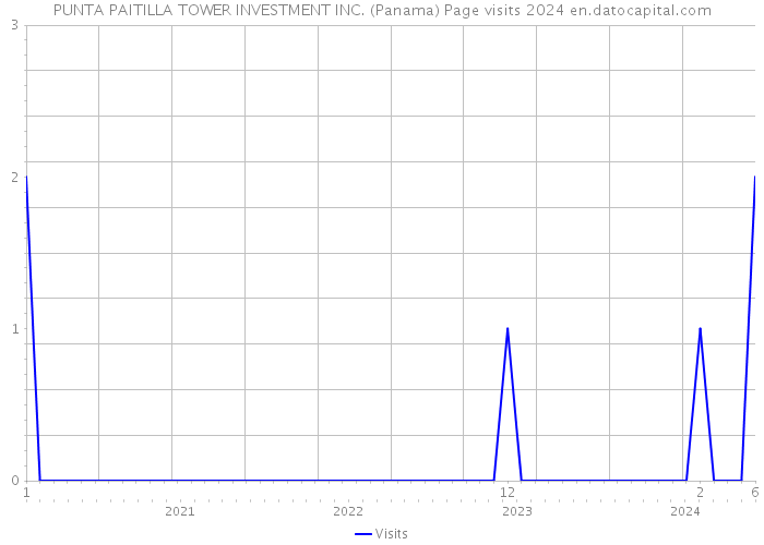 PUNTA PAITILLA TOWER INVESTMENT INC. (Panama) Page visits 2024 