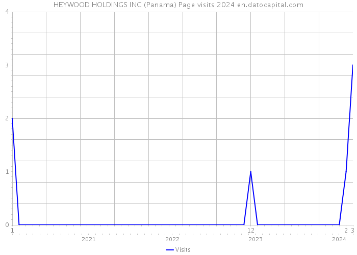 HEYWOOD HOLDINGS INC (Panama) Page visits 2024 