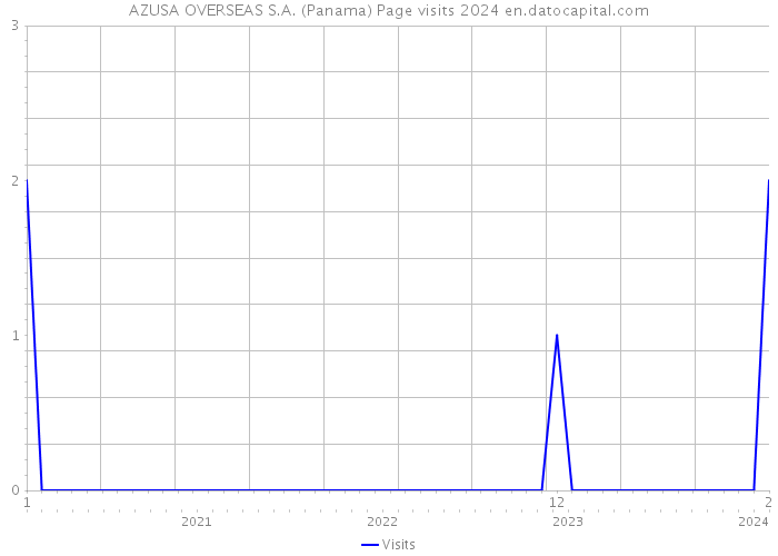 AZUSA OVERSEAS S.A. (Panama) Page visits 2024 