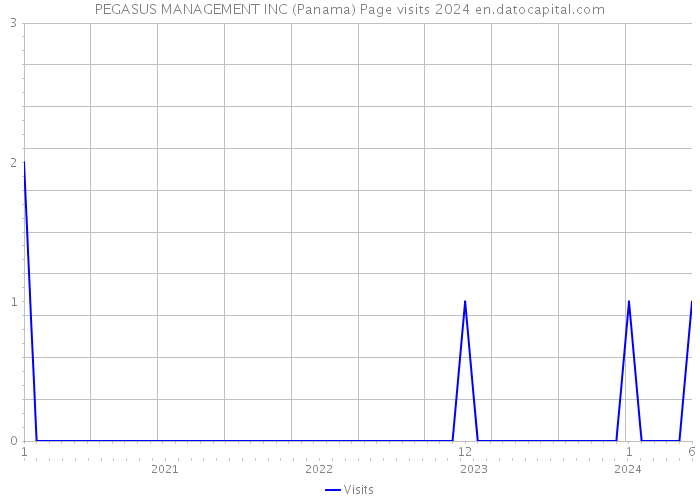 PEGASUS MANAGEMENT INC (Panama) Page visits 2024 