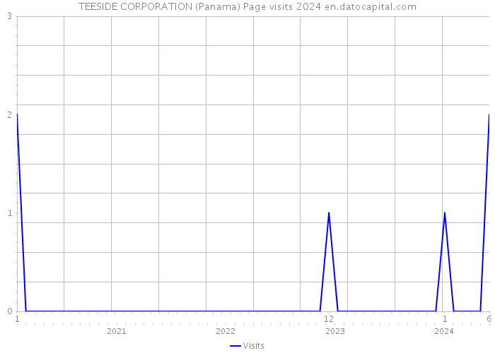 TEESIDE CORPORATION (Panama) Page visits 2024 