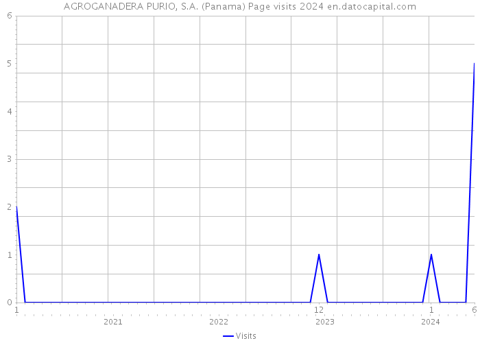 AGROGANADERA PURIO, S.A. (Panama) Page visits 2024 