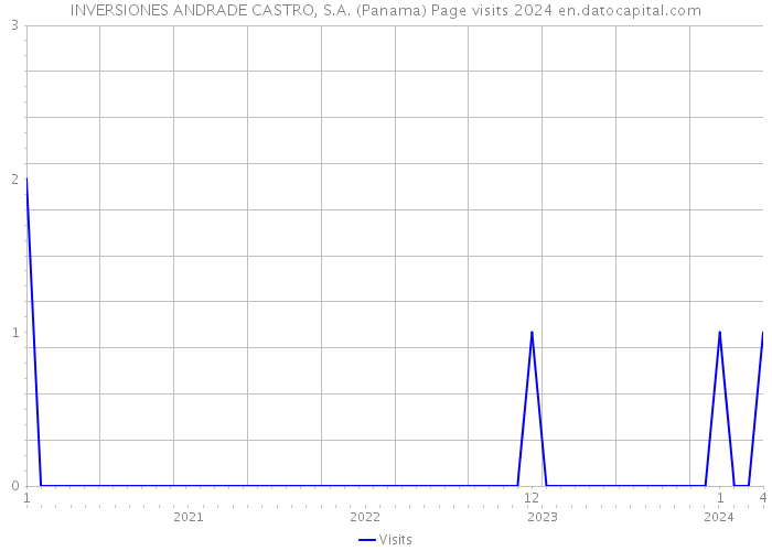 INVERSIONES ANDRADE CASTRO, S.A. (Panama) Page visits 2024 