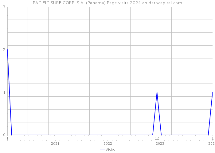 PACIFIC SURF CORP. S.A. (Panama) Page visits 2024 