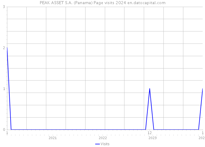 PEAK ASSET S.A. (Panama) Page visits 2024 