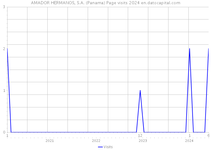 AMADOR HERMANOS, S.A. (Panama) Page visits 2024 