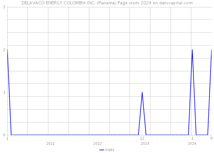 DELAVACO ENERGY COLOMBIA INC. (Panama) Page visits 2024 