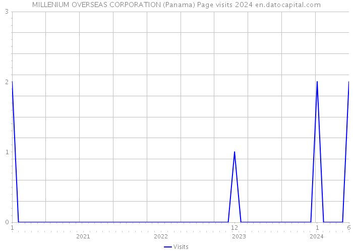 MILLENIUM OVERSEAS CORPORATION (Panama) Page visits 2024 