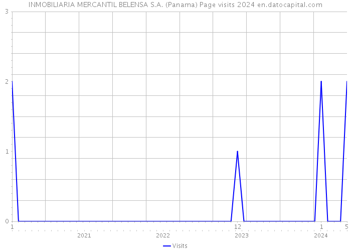 INMOBILIARIA MERCANTIL BELENSA S.A. (Panama) Page visits 2024 