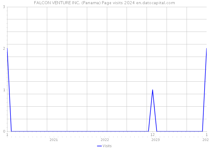 FALCON VENTURE INC. (Panama) Page visits 2024 