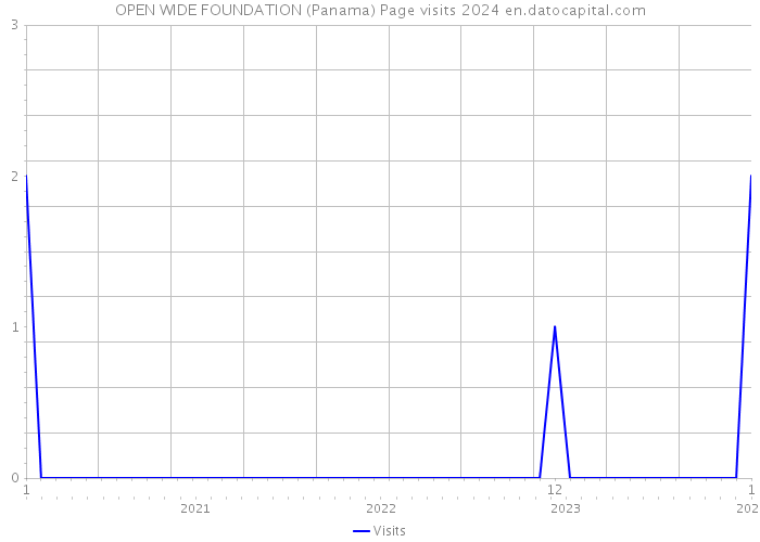 OPEN WIDE FOUNDATION (Panama) Page visits 2024 