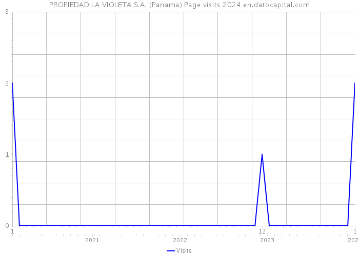 PROPIEDAD LA VIOLETA S.A. (Panama) Page visits 2024 