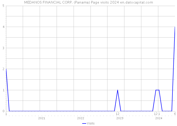 MEDANOS FINANCIAL CORP. (Panama) Page visits 2024 