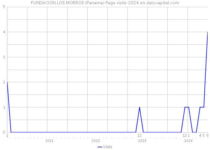 FUNDACION LOS MORROS (Panama) Page visits 2024 