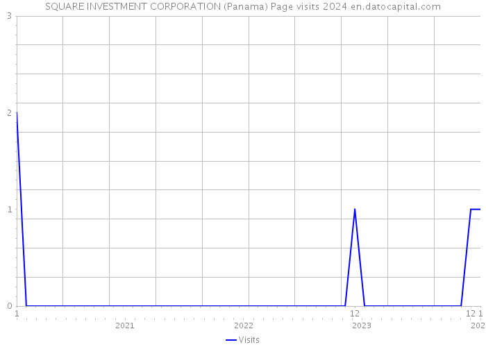 SQUARE INVESTMENT CORPORATION (Panama) Page visits 2024 