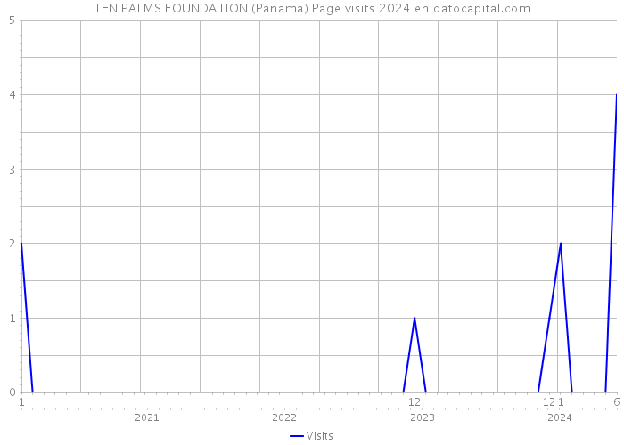 TEN PALMS FOUNDATION (Panama) Page visits 2024 
