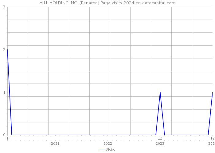 HILL HOLDING INC. (Panama) Page visits 2024 