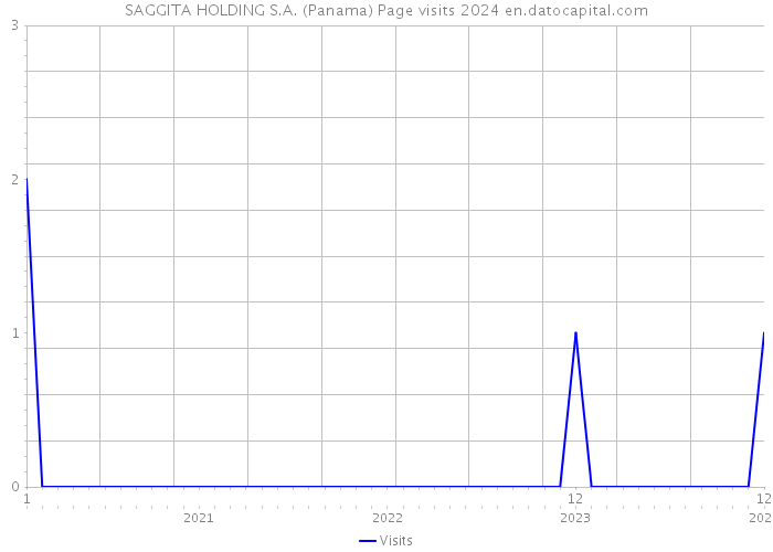 SAGGITA HOLDING S.A. (Panama) Page visits 2024 
