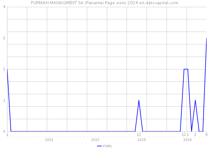 FURMAN MANAGMENT SA (Panama) Page visits 2024 