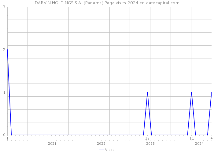 DARVIN HOLDINGS S.A. (Panama) Page visits 2024 