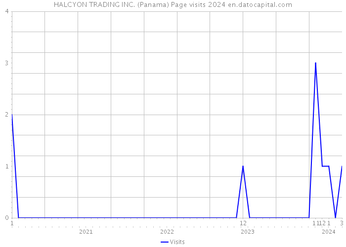 HALCYON TRADING INC. (Panama) Page visits 2024 