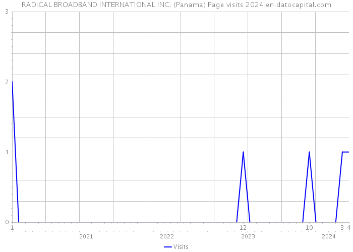 RADICAL BROADBAND INTERNATIONAL INC. (Panama) Page visits 2024 