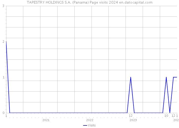 TAPESTRY HOLDINGS S.A. (Panama) Page visits 2024 