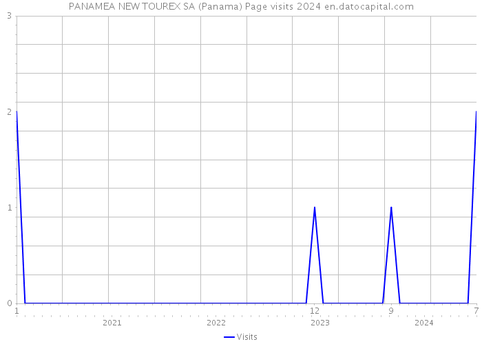 PANAMEA NEW TOUREX SA (Panama) Page visits 2024 