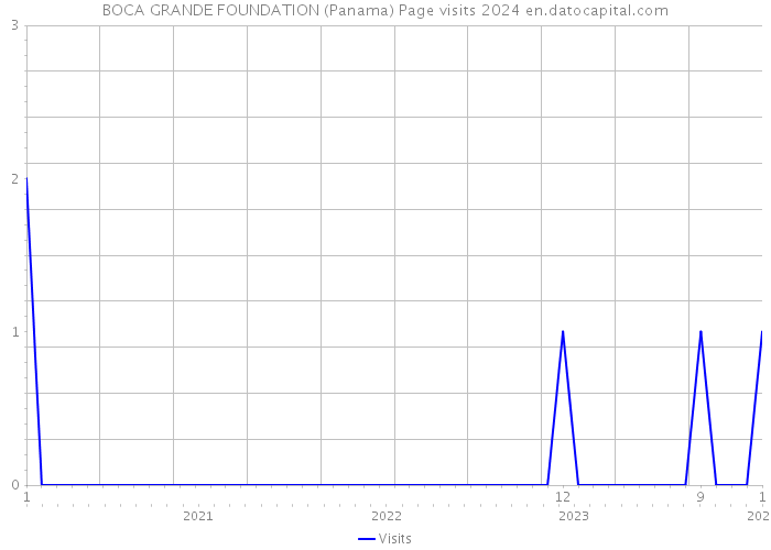 BOCA GRANDE FOUNDATION (Panama) Page visits 2024 