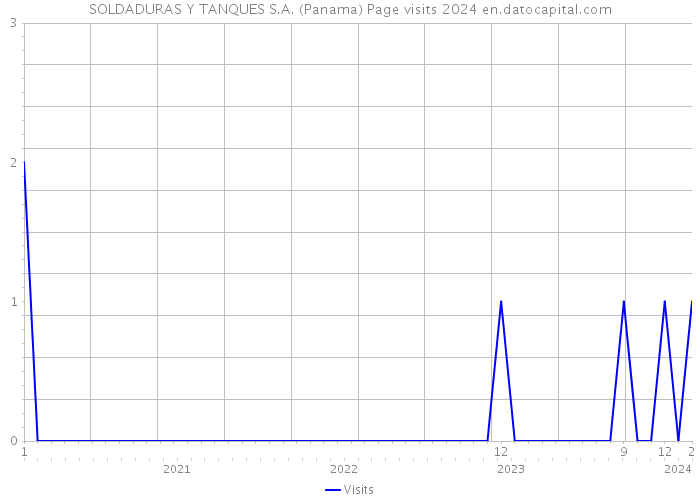 SOLDADURAS Y TANQUES S.A. (Panama) Page visits 2024 