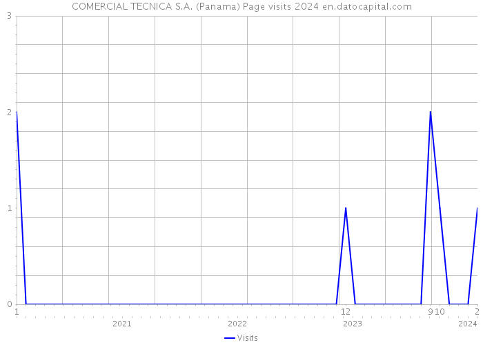 COMERCIAL TECNICA S.A. (Panama) Page visits 2024 