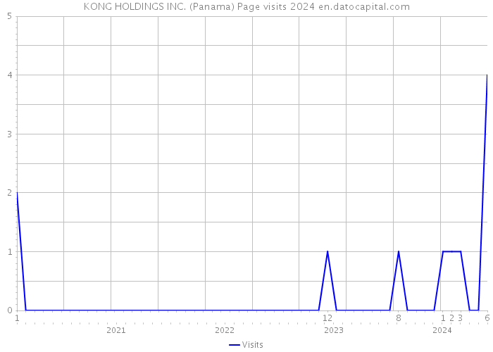 KONG HOLDINGS INC. (Panama) Page visits 2024 