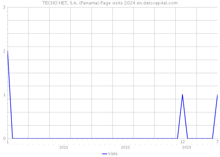 TECNO NET, S.A. (Panama) Page visits 2024 