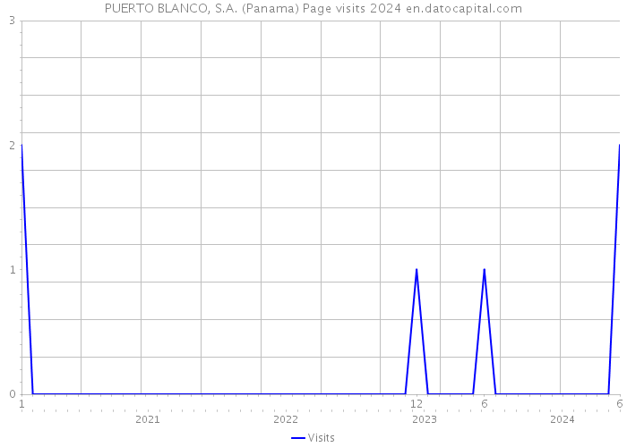 PUERTO BLANCO, S.A. (Panama) Page visits 2024 