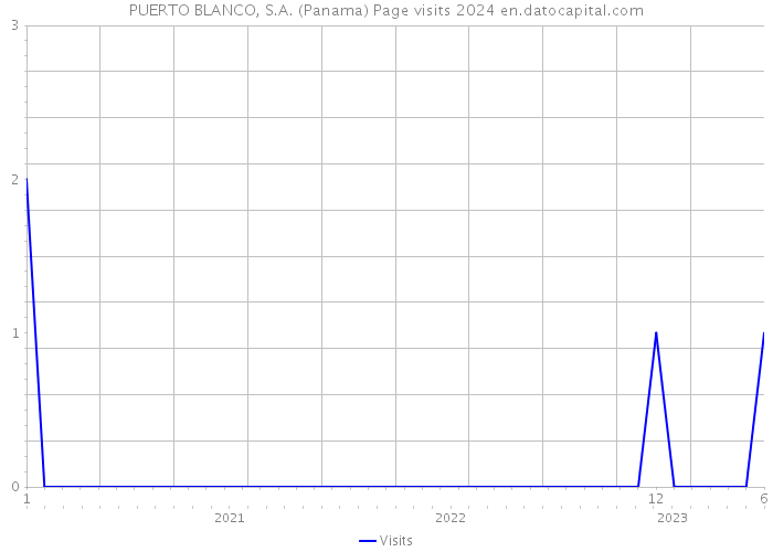 PUERTO BLANCO, S.A. (Panama) Page visits 2024 