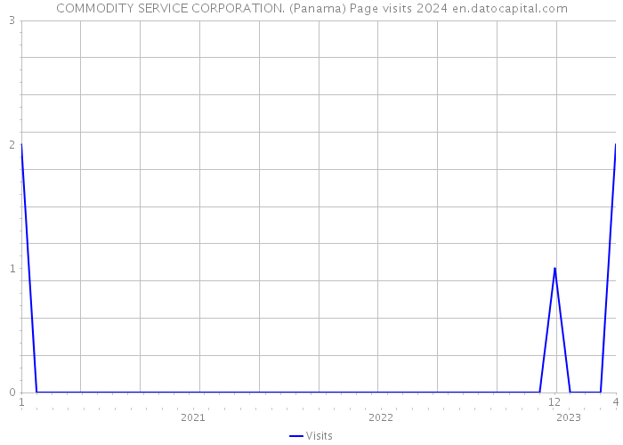 COMMODITY SERVICE CORPORATION. (Panama) Page visits 2024 