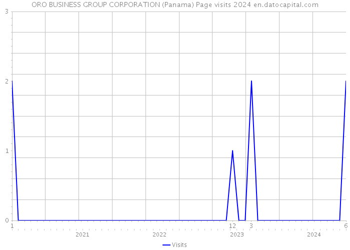ORO BUSINESS GROUP CORPORATION (Panama) Page visits 2024 