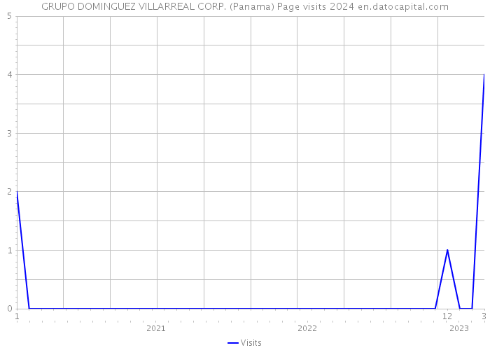 GRUPO DOMINGUEZ VILLARREAL CORP. (Panama) Page visits 2024 